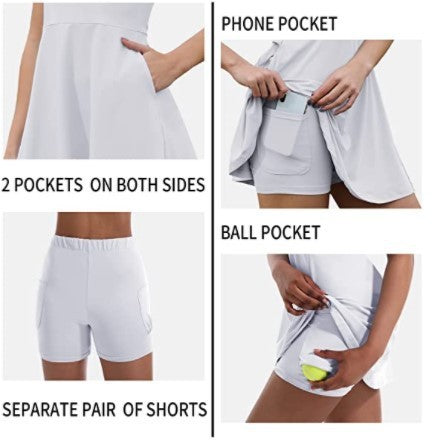 Play strong, look sharp — built-in shorts for winning moves.