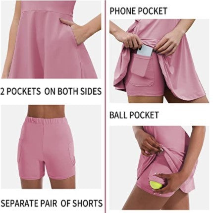 Play strong, look sharp — built-in shorts for winning moves.