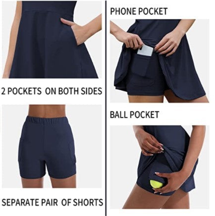 Play strong, look sharp — built-in shorts for winning moves.
